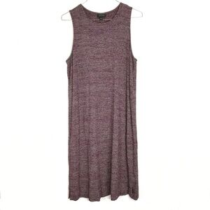 J Jill Wearever Collection Sleeveless Marled Shift Dress SIZE MEDIUM